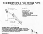 Bench and Overhead Mount Light Duty Torque Tube / Arms